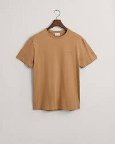 GANT Reg Shield SS T-Shirt Warm Khaki